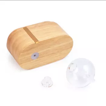 Dyfuzor szklany z drewniana podstawą z etui