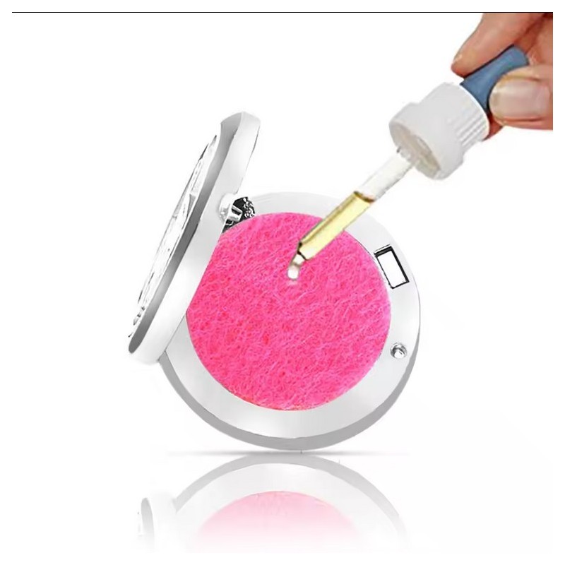 naszyjnik zapachowy z kryształem górskim i kamieniem księżycowym